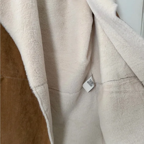 Bagatelle Tan and Cream Teddy Jacket - Picture 5 of 6